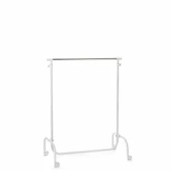 IDIMEX Garderobenwagen TIGER, Höhenverstellbar Weiß -Möbelgeschäft 1873 2