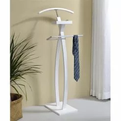 IDIMEX Herrendiener ROBIN Mit Hosenbügel Weiß -Möbelgeschäft 30551 1