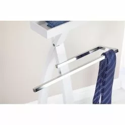 IDIMEX Herrendiener ROBIN Mit Hosenbügel Weiß -Möbelgeschäft 30551 A3