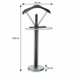 IDIMEX Herrendiener FABIO In Braun/alufarben 9 IDIMEX Herrendiener FABIO In Braun/alufarben -Möbelgeschäft 3055 3