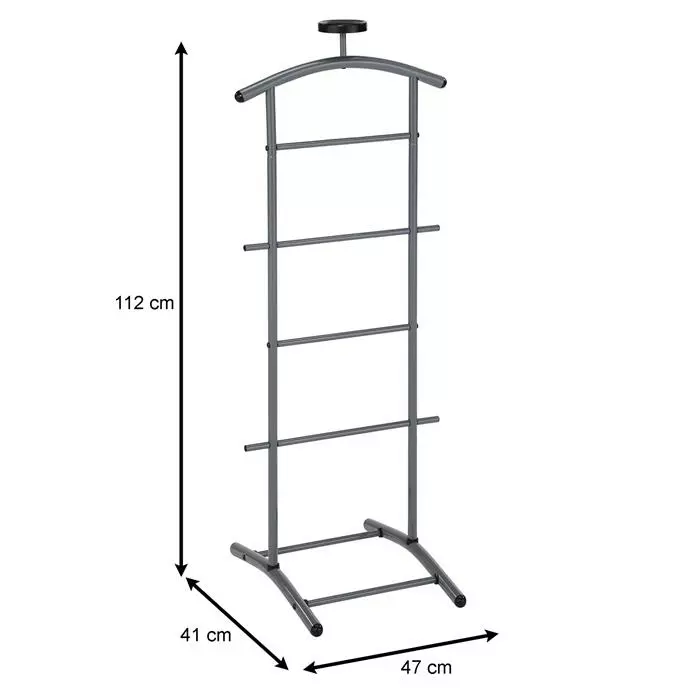 IDIMEX Herrendiener Stummer Diener ATRIX Grau 6 IDIMEX Herrendiener Stummer Diener ATRIX Grau – Bild 4
