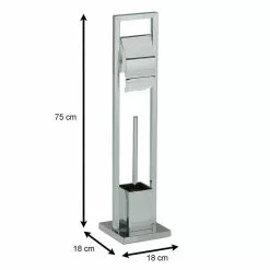 IDIMEX Toilettenpapierhalter TOMA Verchromt, Freistehend -Möbelgeschäft 30600 2