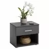 CARO-Möbel Nachttisch MARY In Anthrazit Mit 1 Schublade -Möbelgeschäft 51139 0 N1 1