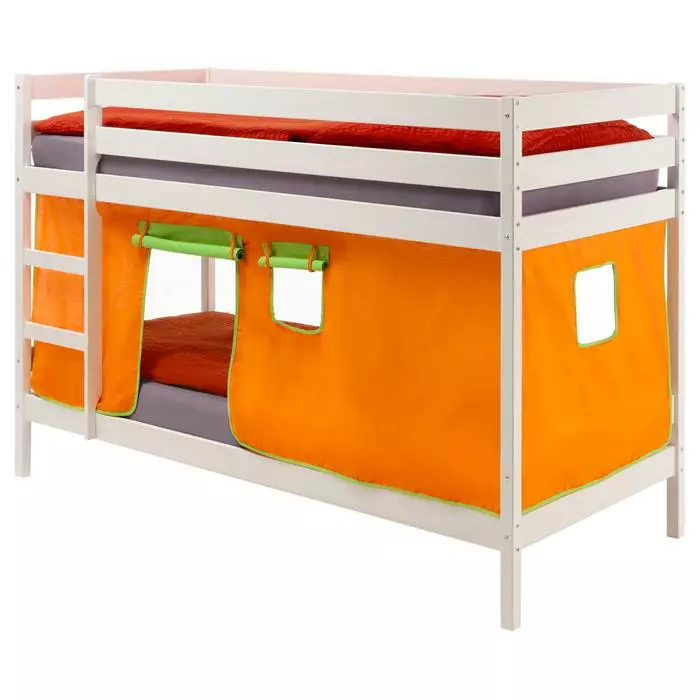 IDIMEX Etagenbett FELIX Kiefer Massiv,inkl.Vorhang 3 IDIMEX Etagenbett FELIX Kiefer Massiv,inkl.Vorhang