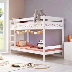 IDIMEX Etagenbett FELIX, Kiefer Massiv In Weiss -Möbelgeschäft 7002 AC2