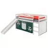 IDIMEX Hochbett Mit Rutsche BENNY Weiß, Vorhang Fußball -Möbelgeschäft 70154 0 N2