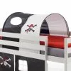 IDIMEX Tunnel MAX Zum Spielbett Hochbett In Schwarz/weiß PIRAT -Möbelgeschäft 70252 0