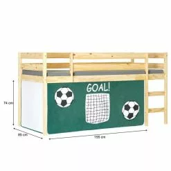 IDIMEX Vorhang GOAL Mit Fussball Motiv -Möbelgeschäft 70274 4