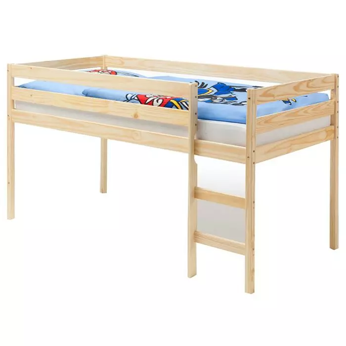 IDIMEX Hochbett ERIK Kiefer Massiv Natur Lackiert 3 IDIMEX Hochbett ERIK Kiefer Massiv Natur Lackiert