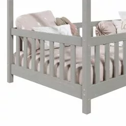 IDIMEX Hausbett LISAN In 90 X 200 Aus Massiver Kiefer In Grau -Möbelgeschäft 71312 4