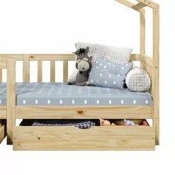 IDIMEX Hausbett ELEA In 90 X 200 Cm Aus Massiver Kiefer Mit Schubladen In Natur 12 IDIMEX Hausbett ELEA In 90 X 200 Cm Aus Massiver Kiefer Mit Schubladen In Natur -Möbelgeschäft 71330 5