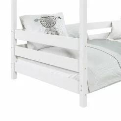 IDIMEX Hausbett FINA In 90 X 200 Cm Aus Massiver Kiefer In Weiß -Möbelgeschäft 71341 4