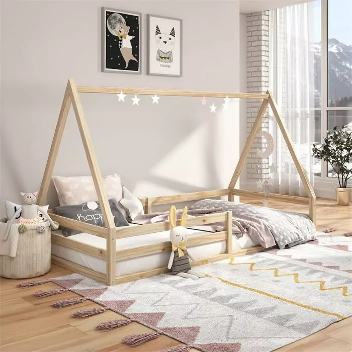 IDIMEX Hausbett SILA In 90 X 200 Aus Massiver Kiefer In Naturfarben 4 IDIMEX Hausbett SILA In 90 X 200 Aus Massiver Kiefer In Naturfarben – Bild 2