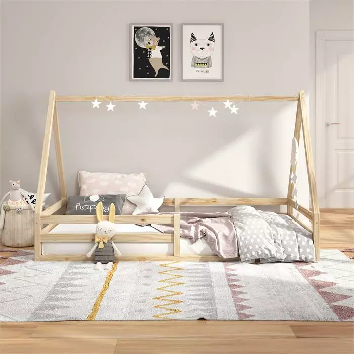 IDIMEX Hausbett SILA In 90 X 200 Aus Massiver Kiefer In Naturfarben 5 IDIMEX Hausbett SILA In 90 X 200 Aus Massiver Kiefer In Naturfarben – Bild 3