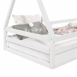 IDIMEX Hausbett SILA In 90 X 200 Aus Massiver Kiefer In Weiß -Möbelgeschäft 71361 4