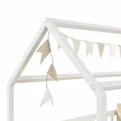 IDIMEX Hausbett NINA In 90 X 200 Aus Kiefer In Weiß -Möbelgeschäft 71371 3