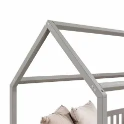 IDIMEX Hausbett NINA In 90 X 200 Aus Kiefer In Grau -Möbelgeschäft 71372 3