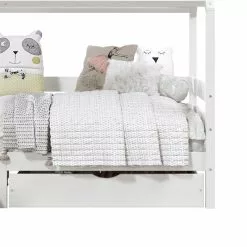 IDIMEX Hausbett CLIA In 90 X 200 Cm Aus Massiver Kiefer Mit 2 Schubladen In Weiß -Möbelgeschäft 71391 5