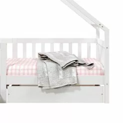 IDIMEX Hausbett ALVA In 90 X 200 Cm Aus Massiver Kiefer Mit Schubladen In Weiß -Möbelgeschäft 71401 5