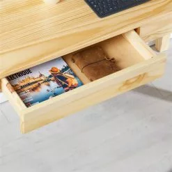 IDIMEX Sekretär LENNOX Mit 3 Nischen Und 2 Schubladen In Natur -Möbelgeschäft 7201 AC4