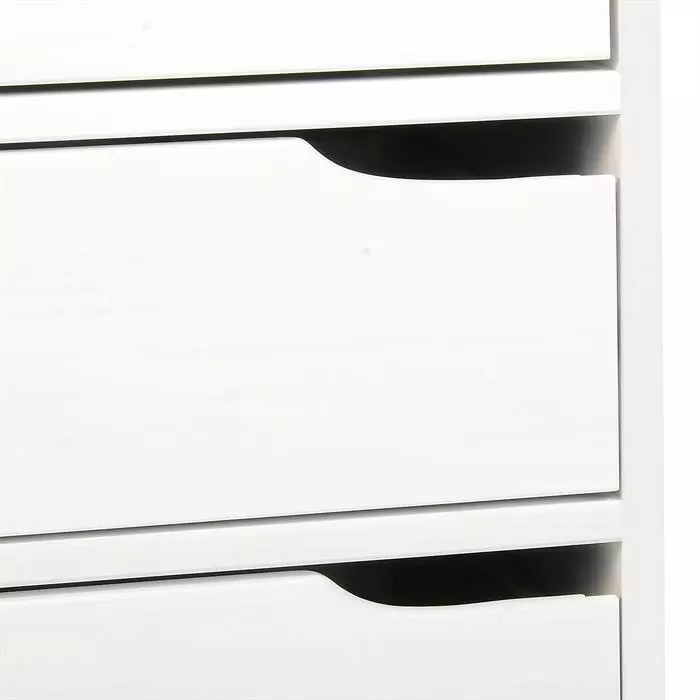 IDIMEX Schreibtisch HUGO In Kiefer Massiv In Weiß Mit 5 Schubladen 6 IDIMEX Schreibtisch HUGO In Kiefer Massiv In Weiß Mit 5 Schubladen – Bild 4