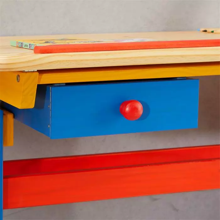 IDIMEX Kinderschreibtisch FLEXI Höhenverstellbar Bunt Lackiert 7 IDIMEX Kinderschreibtisch FLEXI Höhenverstellbar Bunt Lackiert – Bild 5