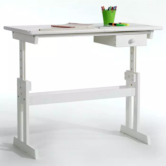 IDIMEX Kinderschreibtisch FLEXI Höhenverstellbar In Weiß 6 IDIMEX Kinderschreibtisch FLEXI Höhenverstellbar In Weiß – Bild 4