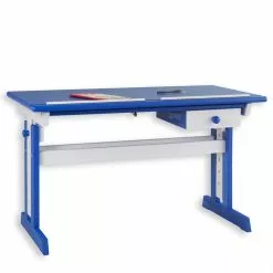 IDIMEX Kinderschreibtisch FLEXI Höhenverstellbar In Weiß/blau 10 IDIMEX Kinderschreibtisch FLEXI Höhenverstellbar In Weiß/blau -Möbelgeschäft 7224 2