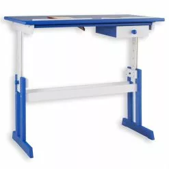 IDIMEX Kinderschreibtisch FLEXI Höhenverstellbar In Weiß/blau 11 IDIMEX Kinderschreibtisch FLEXI Höhenverstellbar In Weiß/blau -Möbelgeschäft 7224 3