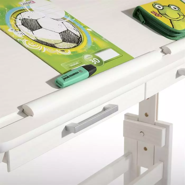 IDIMEX Kinderschreibtisch OLIVIA Aus Kiefer Mit Schubladen In Weiß 6 IDIMEX Kinderschreibtisch OLIVIA Aus Kiefer Mit Schubladen In Weiß – Bild 4