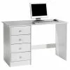 IDIMEX Schreibtisch ARNE Mit 4 Schubladen In Weiß -Möbelgeschäft 7239 0
