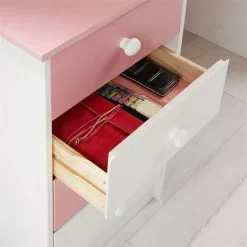 IDIMEX Schreibtisch ARNE Mit 4 Schubladen In Weiß/rosa -Möbelgeschäft 7241 AC5