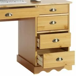 IDIMEX Schreibtisch COLETTE Honigfarben -Möbelgeschäft 7245 2 N1