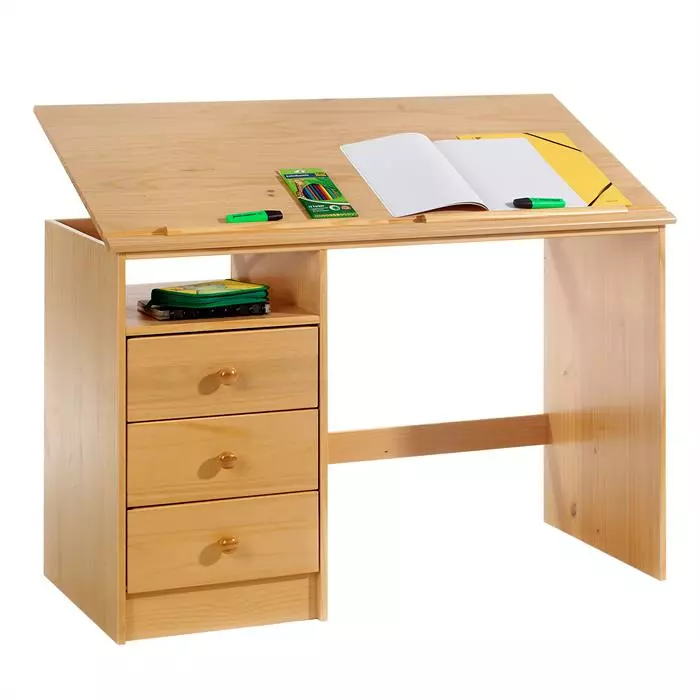 IDIMEX Kinderschreibtisch KEVIN Buchefarben 3 IDIMEX Kinderschreibtisch KEVIN Buchefarben
