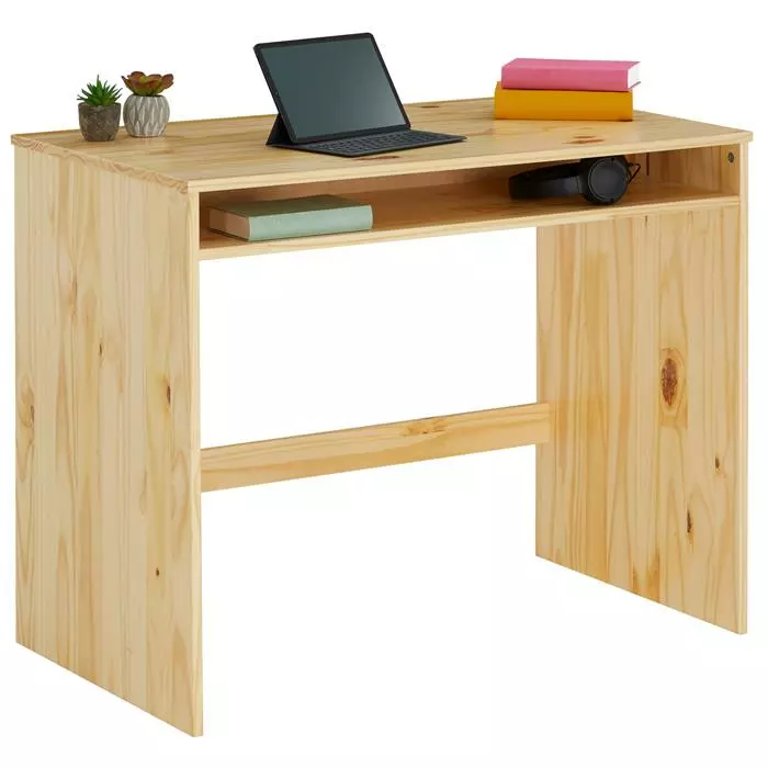 IDIMEX Schreibtisch ALICE Mit Ablagefach In Natur 3 IDIMEX Schreibtisch ALICE Mit Ablagefach In Natur