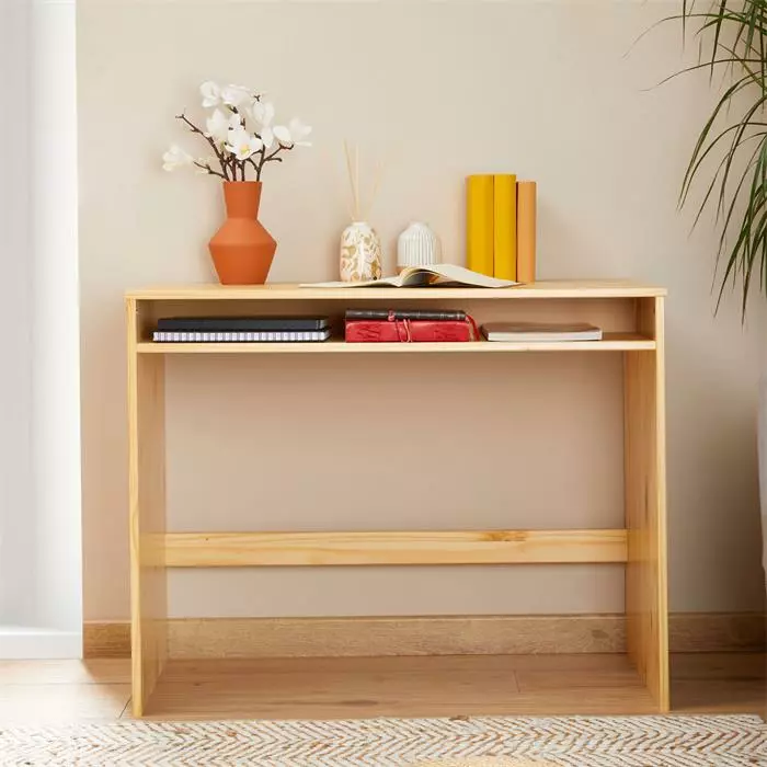 IDIMEX Schreibtisch ALICE Mit Ablagefach In Natur 4 IDIMEX Schreibtisch ALICE Mit Ablagefach In Natur – Bild 2