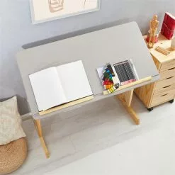 IDIMEX Kinderschreibtisch OLIVIA Aus Kiefer Mit Schubladen In Natur/grau -Möbelgeschäft 7267 AC4