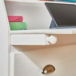 IDIMEX Sekretär GOMES Mit 3 Schubladen Und 2 Fächer Aus Kiefer Weiß -Möbelgeschäft 7270 AC5