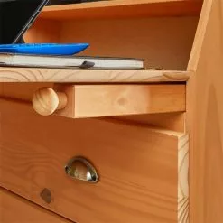 IDIMEX Sekretär GOMES Mit 3 Schubladen Und 2 Fächer Aus Kiefer Gebeizt -Möbelgeschäft 7271 AC6