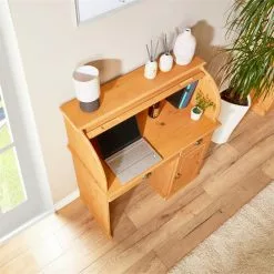 IDIMEX Sekretär TOM Mit 2 Schubladen, Rollladen Und 1 Tür Aus Massiver Kiefer Gebeizt -Möbelgeschäft 7276 AC5