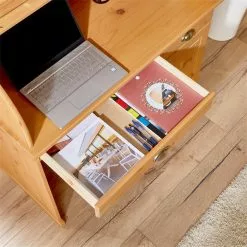 IDIMEX Sekretär TOM Mit 2 Schubladen, Rollladen Und 1 Tür Aus Massiver Kiefer Gebeizt -Möbelgeschäft 7276 AC6