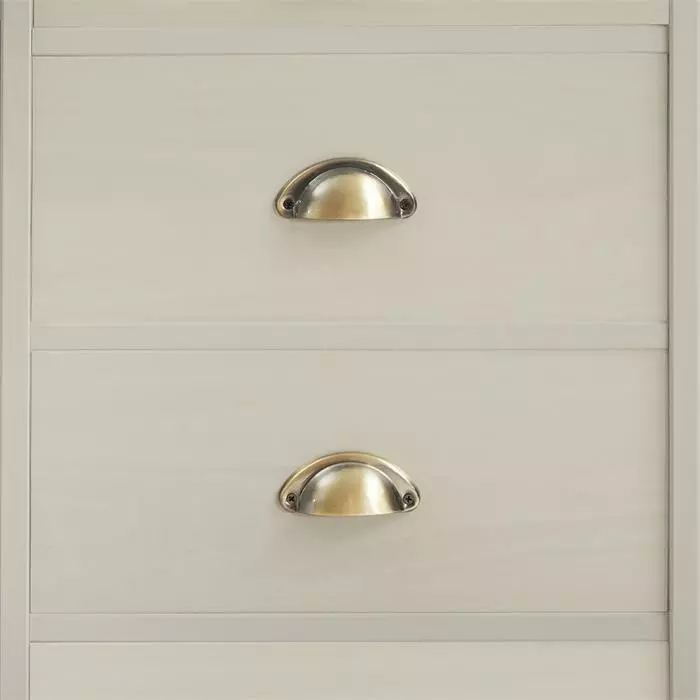 IDIMEX Schreibtisch LANA Aus Kiefer In Grau Mit 5 Schubladen Und Muschelgriffen 8 IDIMEX Schreibtisch LANA Aus Kiefer In Grau Mit 5 Schubladen Und Muschelgriffen – Bild 6