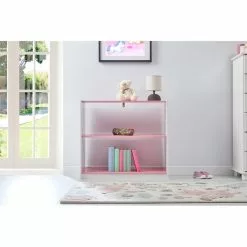 IDIMEX Regal, Kiefer Massiv Weiß/rosa Mit 3 Böden -Möbelgeschäft 76002 A2