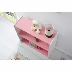 IDIMEX Regal, Kiefer Massiv Weiß/rosa Mit 3 Böden -Möbelgeschäft 76002 A3