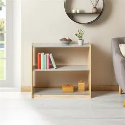 IDIMEX Regal, Kiefer Massiv Natur/grau Mit 3 Böden -Möbelgeschäft 76003 A0 2N