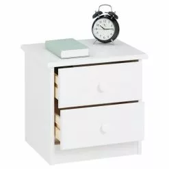 IDIMEX Nachttisch RONDO Aus Kiefer Mit 2 Schubladen, In Weiß 10 IDIMEX Nachttisch RONDO Aus Kiefer Mit 2 Schubladen, In Weiß -Möbelgeschäft 8101 2