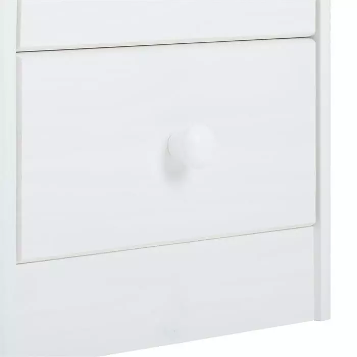 IDIMEX Nachttisch RONDO Aus Kiefer Mit 2 Schubladen, In Weiß 8 IDIMEX Nachttisch RONDO Aus Kiefer Mit 2 Schubladen, In Weiß – Bild 6