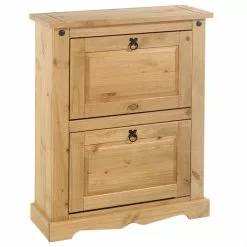 IDIMEX Schuhkipper TEQUILA, Kiefer Massiv, Mit 2 Klappen, Mexiko