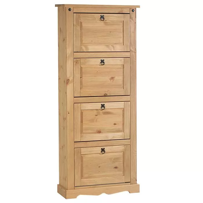 IDIMEX Schuhschrank TEQUILA, Kiefer Massiv, Mit 4 Klappen, Mexiko 3 IDIMEX Schuhschrank TEQUILA, Kiefer Massiv, Mit 4 Klappen, Mexiko