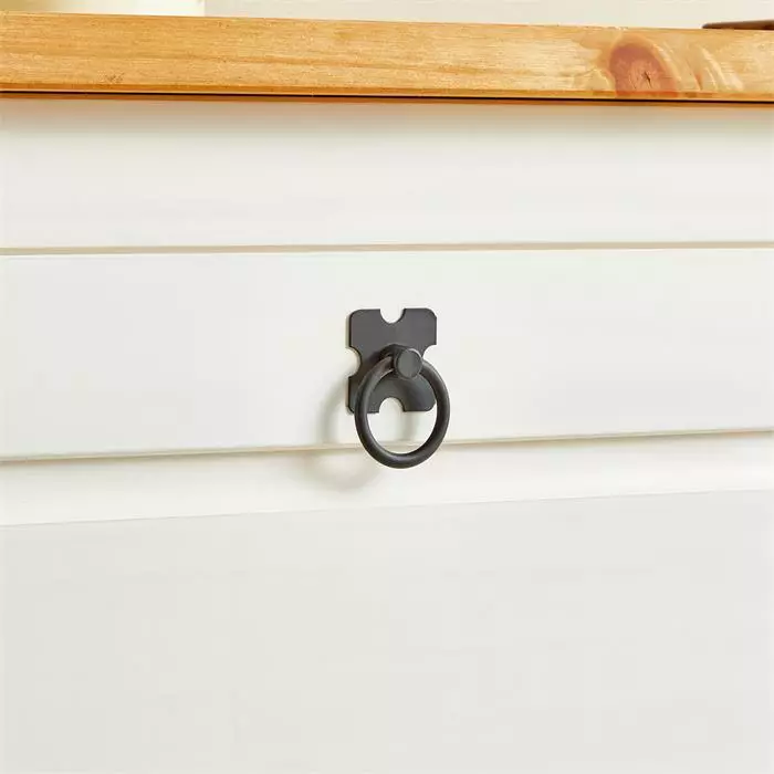 IDIMEX Schuhkipper TEQUILA, Kiefer Massiv, Weiß/braun, Mit 2 Klappen, Mexiko 8 IDIMEX Schuhkipper TEQUILA, Kiefer Massiv, Weiß/braun, Mit 2 Klappen, Mexiko – Bild 6